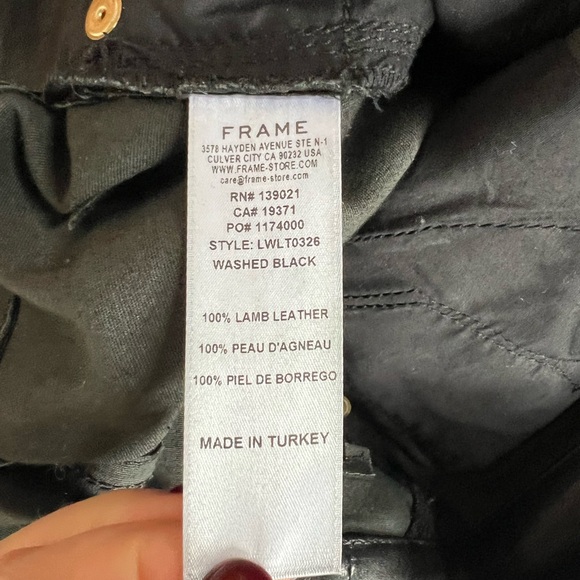 Frame Le Sylvie leather pants - Picture 6 of 7